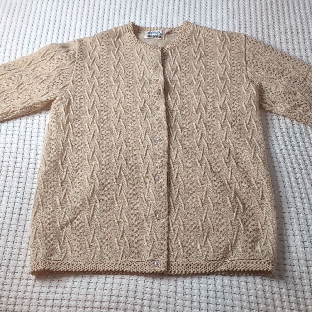 Miss Holly vintage button front sweater size M